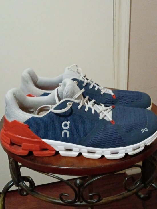 On Clouds Other - On Cloud Cloudflyer Mens Running Shoe 10.5 Blue Rust Sneaker Swiss Engineering